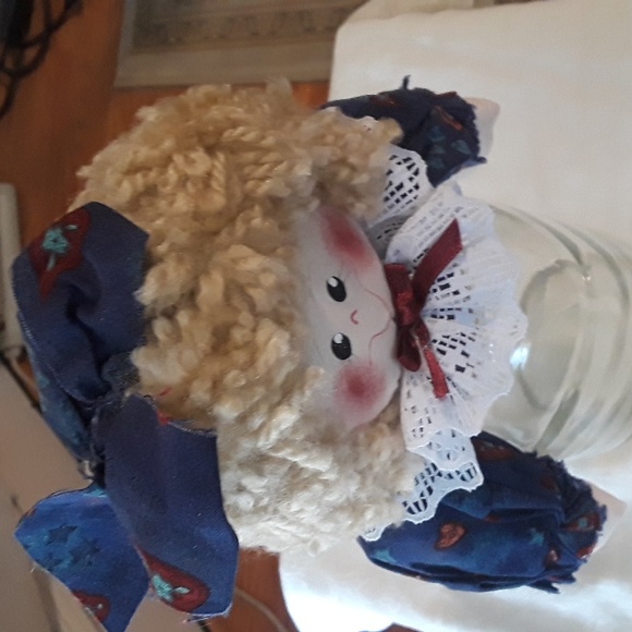 NWOT Rag Doll Mason Jar Topper - Picture 4 of 7